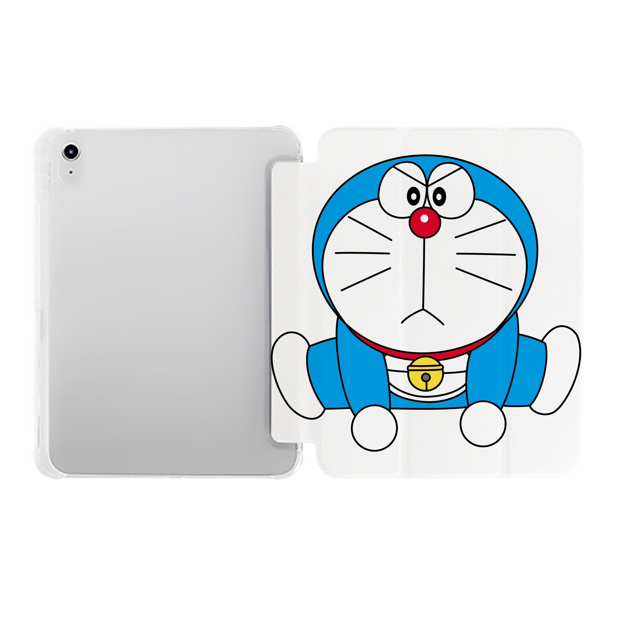 （画像用） ドラえもん Doraemon IPad ケース ペン収納付き 三つ折りスタンド PUレザー×シリコン 対応機種9.5/10.5/10.9インチ